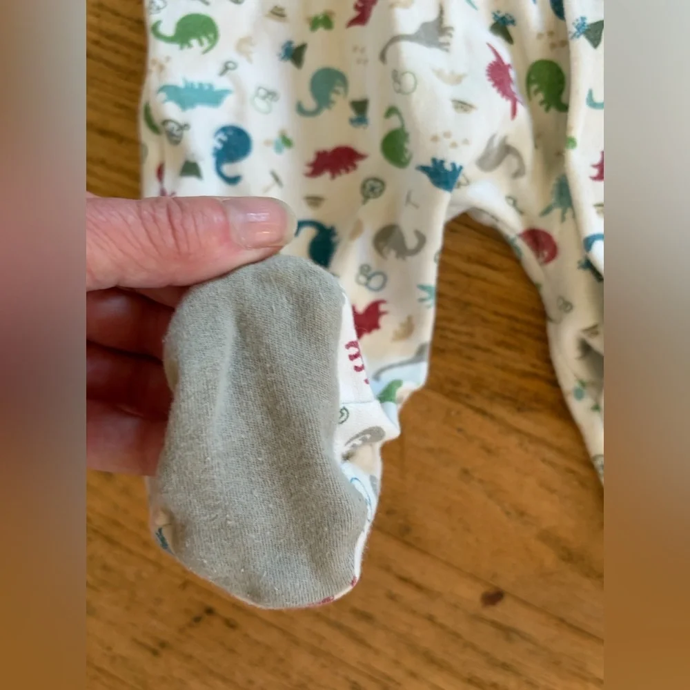 Magnetic me dinosaur footie onesie pajamas
